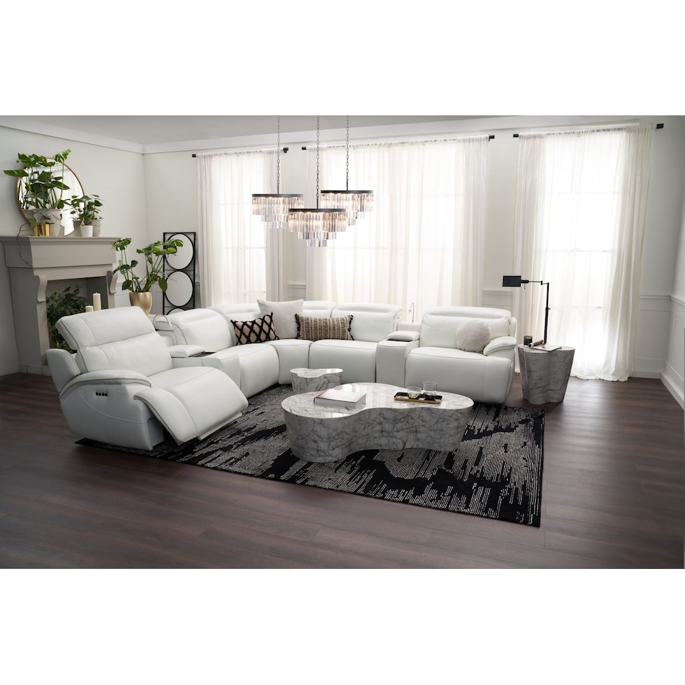 juno white coffee table   