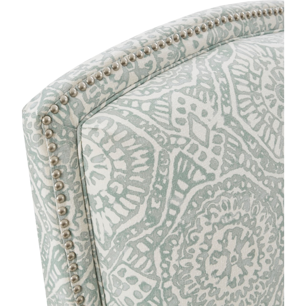 kacey blue manual recliner   