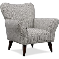 kady black accent chair   