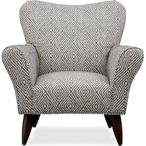 kady black accent chair   