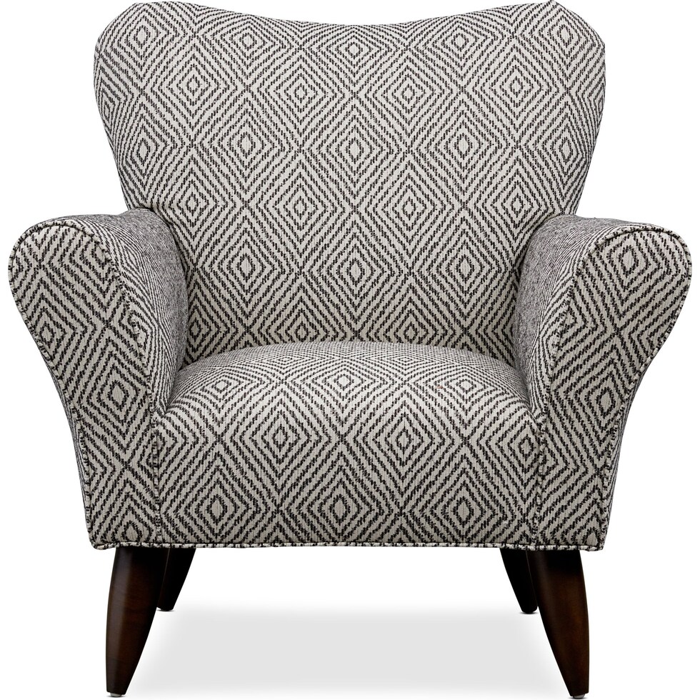 kady black accent chair   