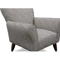 kady black accent chair   