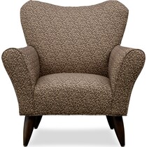 kady dark brown accent chair   