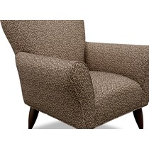 kady dark brown accent chair   