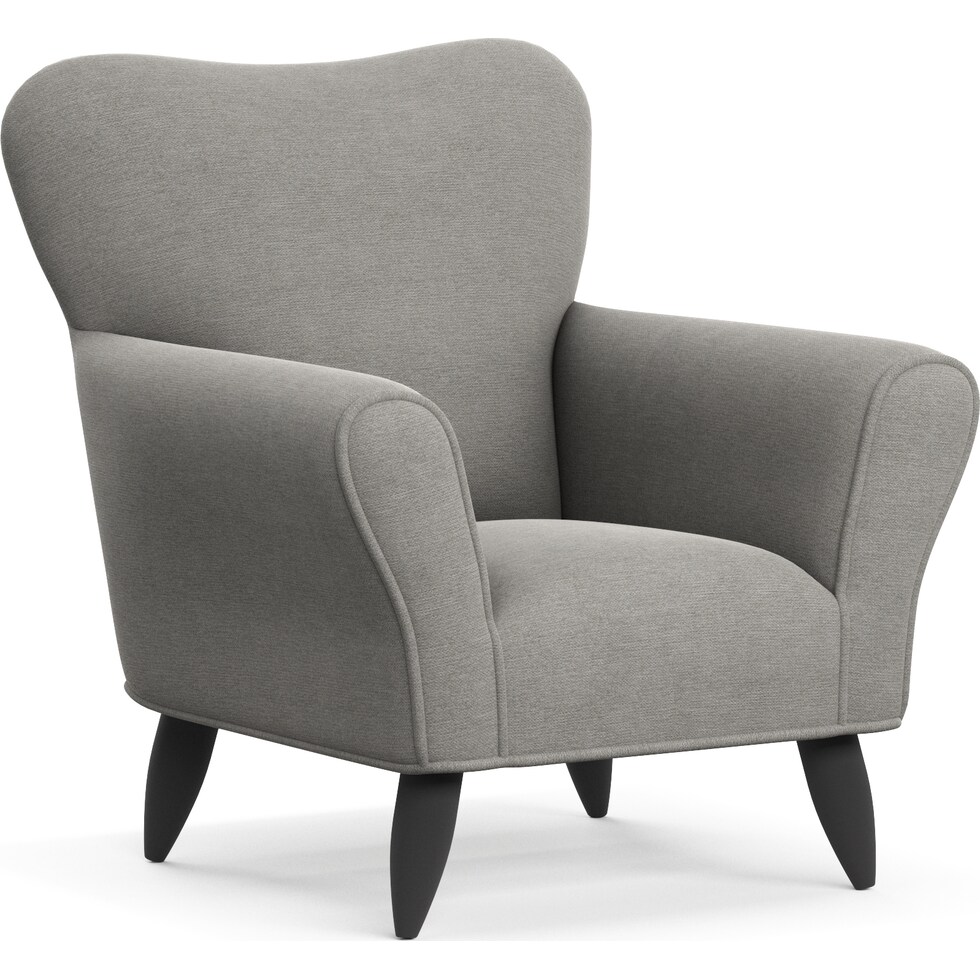 kady gray accent chair   