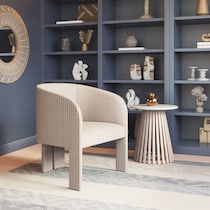 kady neutral accent chair   