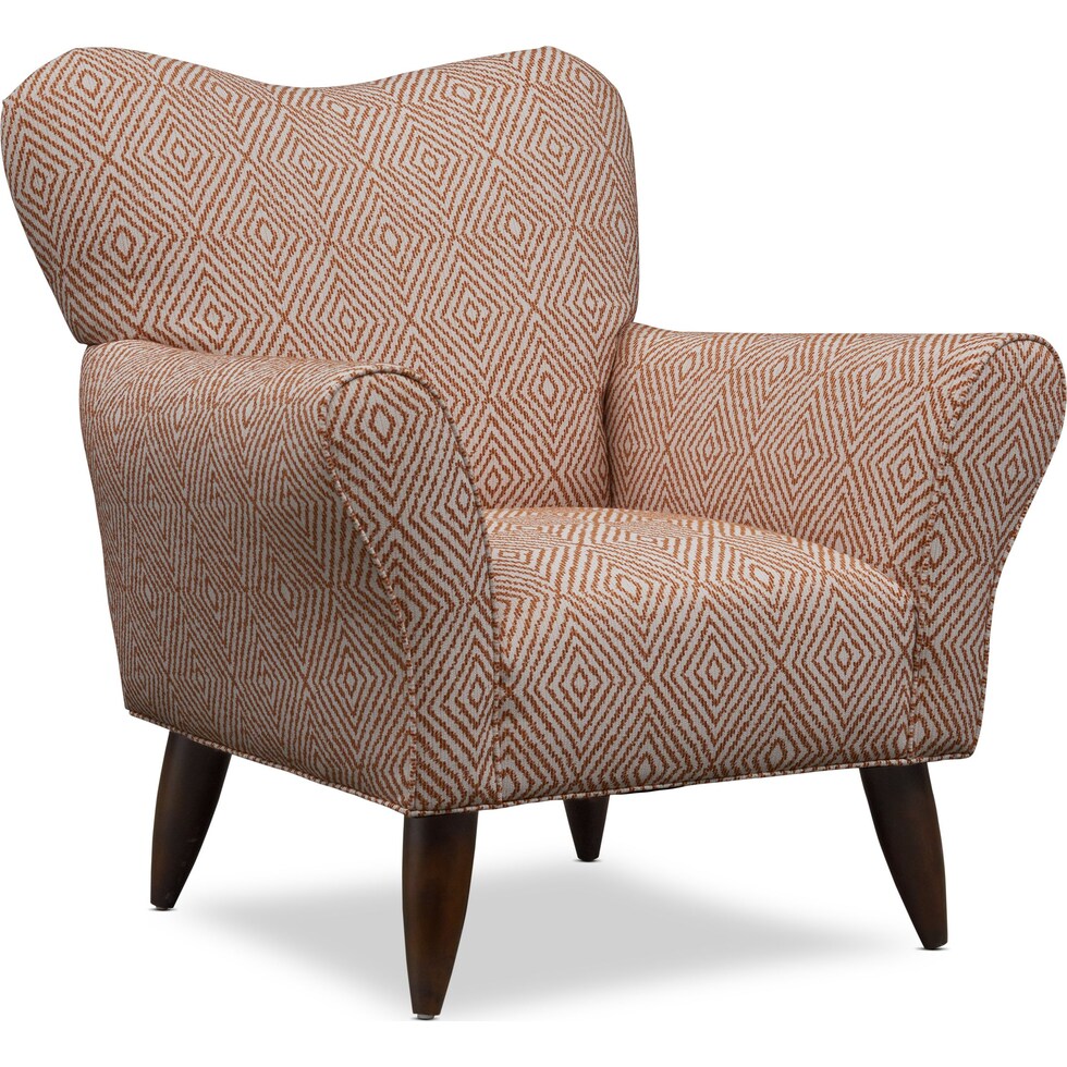 kady red accent chair   