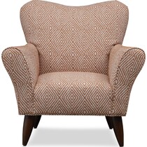 kady red accent chair   