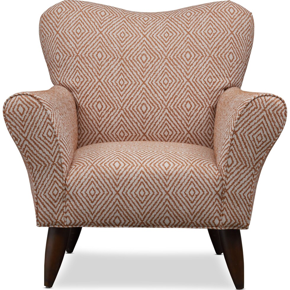 kady red accent chair   