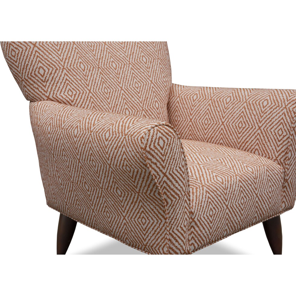 kady red accent chair   