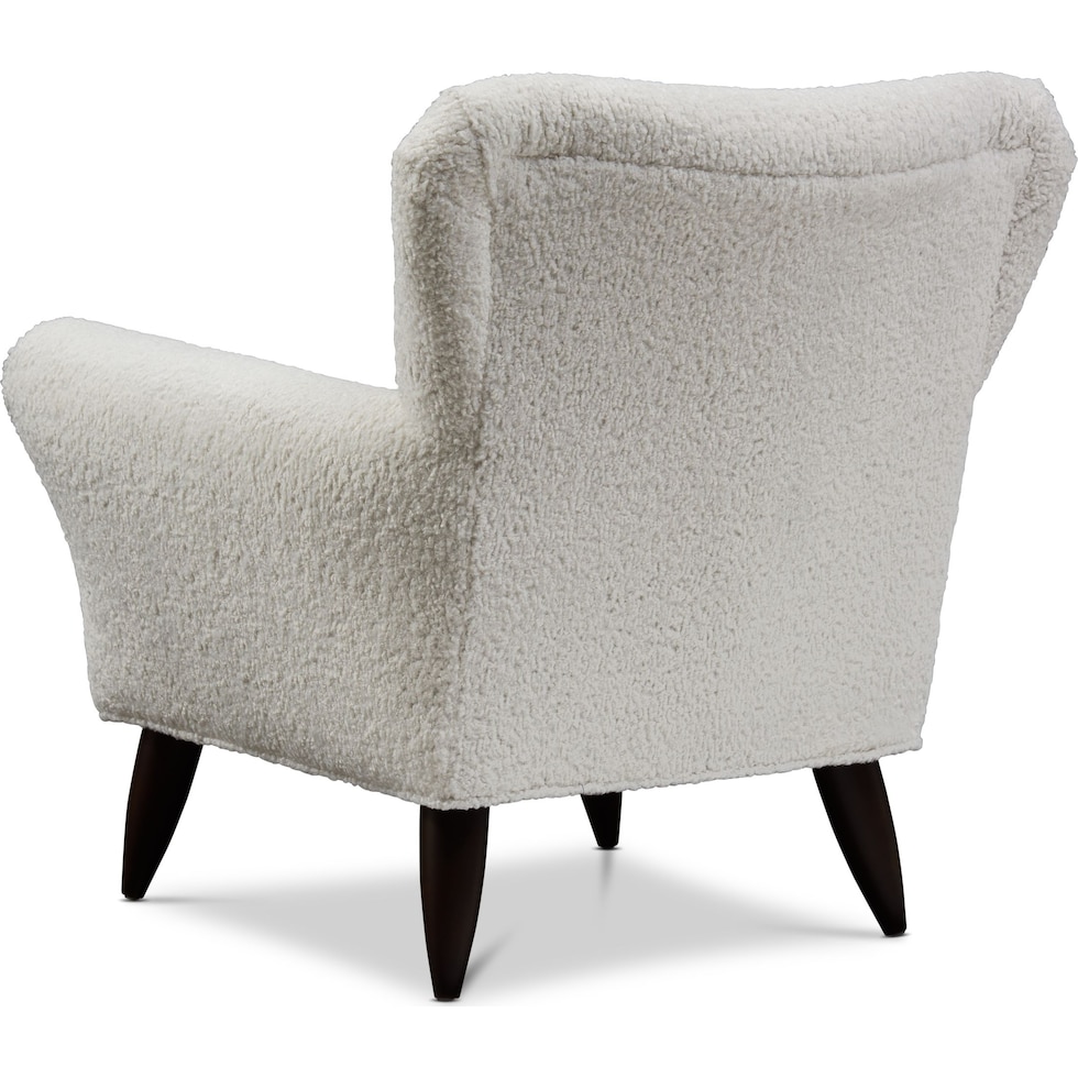 kady white accent chair   