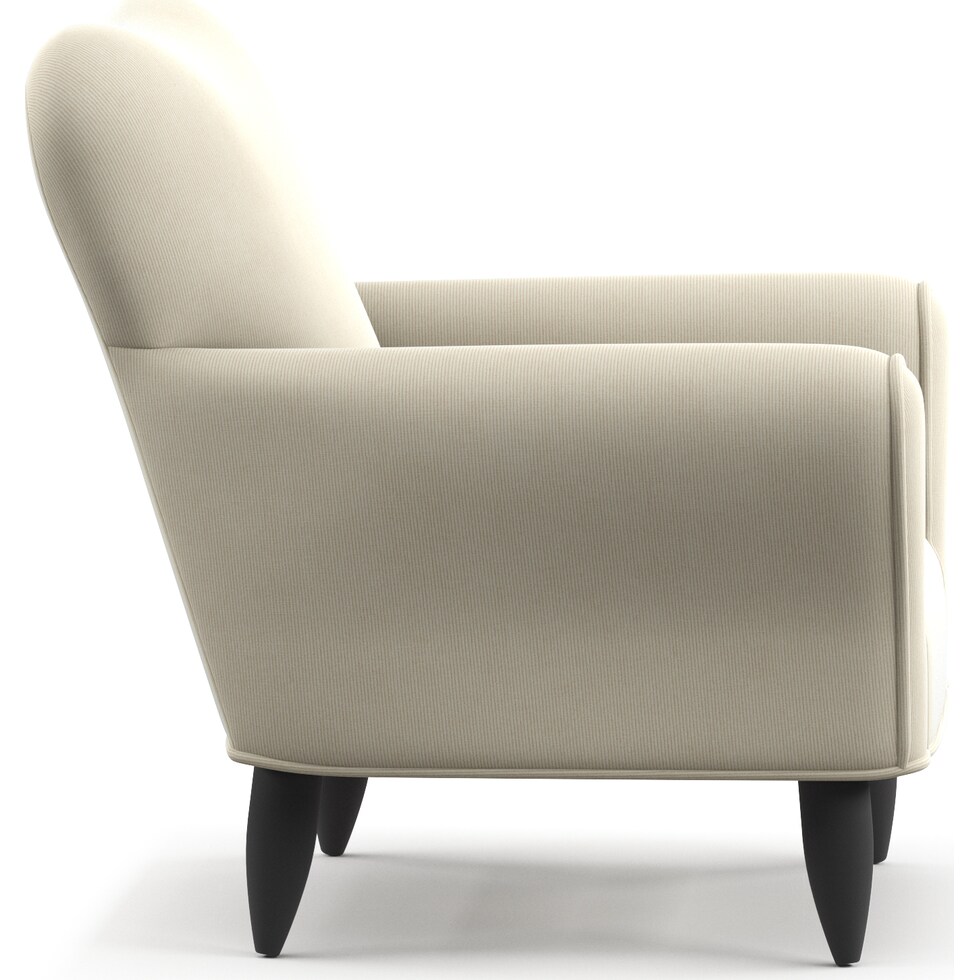 kady white accent chair   