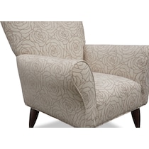 kady white accent chair   