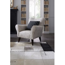 kady white accent chair   