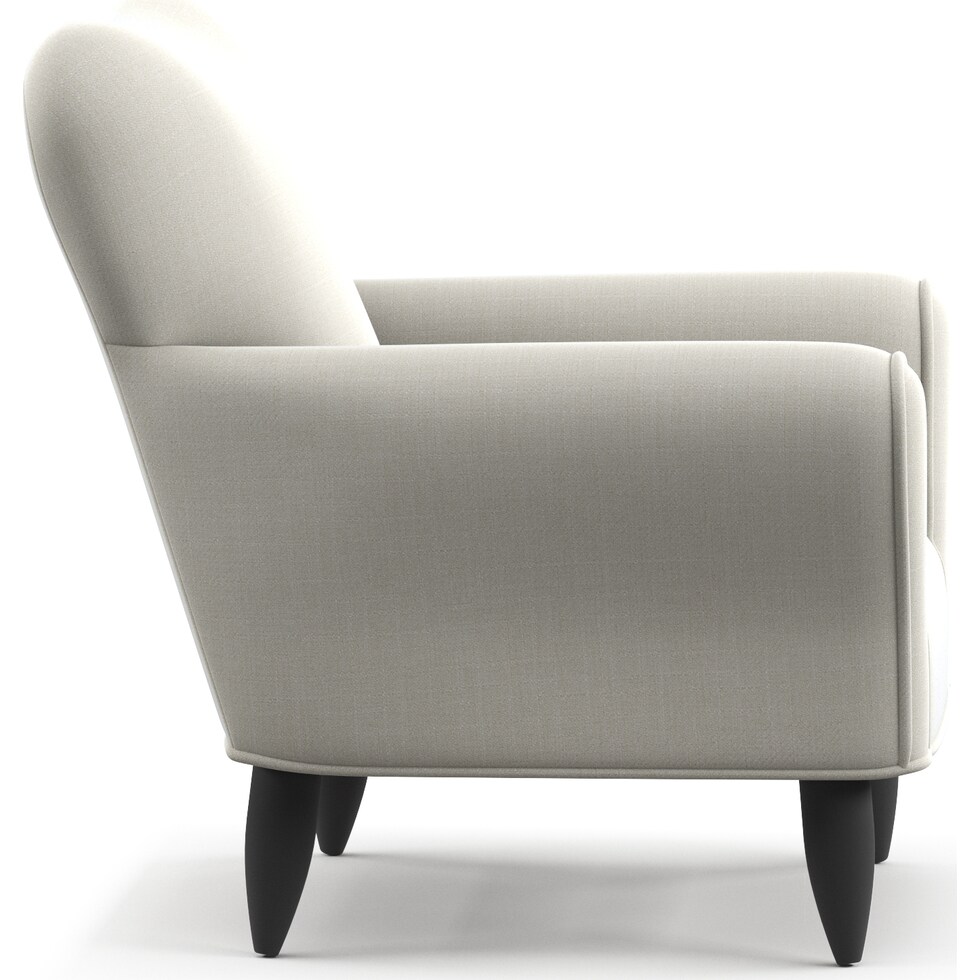 kady white accent chair   