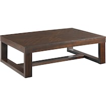 kahlil dark brown coffee table   