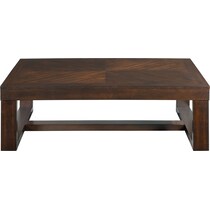 kahlil dark brown coffee table   