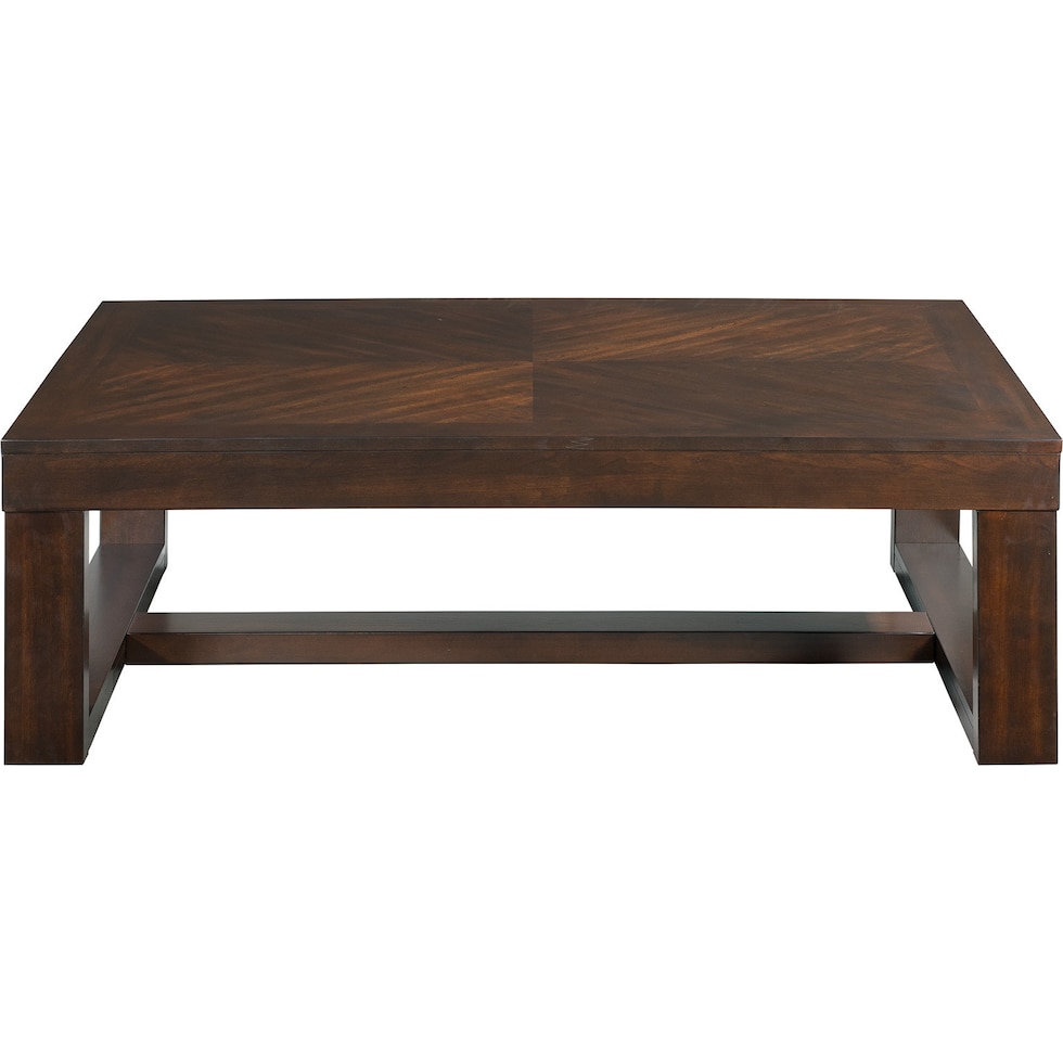 kahlil dark brown coffee table   