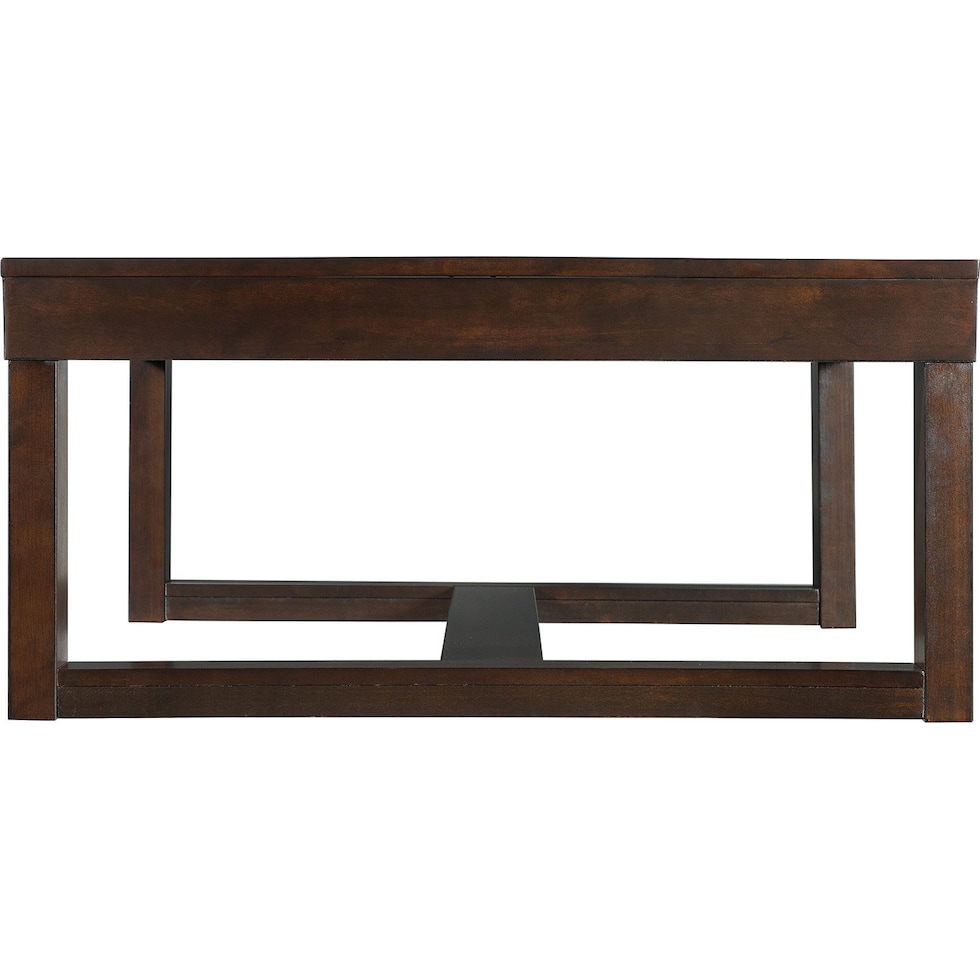 kahlil dark brown coffee table   