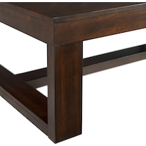 kahlil dark brown coffee table   