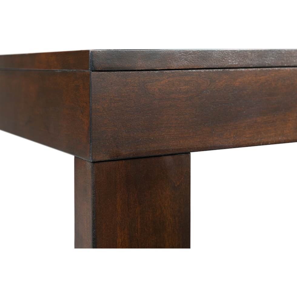 kahlil dark brown end table   