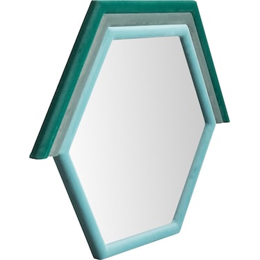 Kaia Prism Velvet Wall Mirror