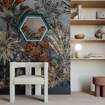 kaia blue wall mirror   