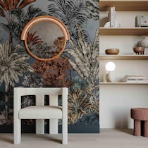 kaia orange wall mirror   
