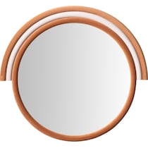 kaia orange wall mirror   