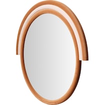 kaia orange wall mirror   