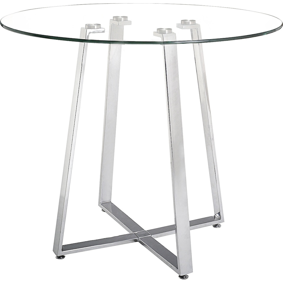 kaira silver counter height stool   