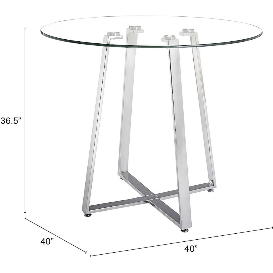 kaira silver counter height stool   