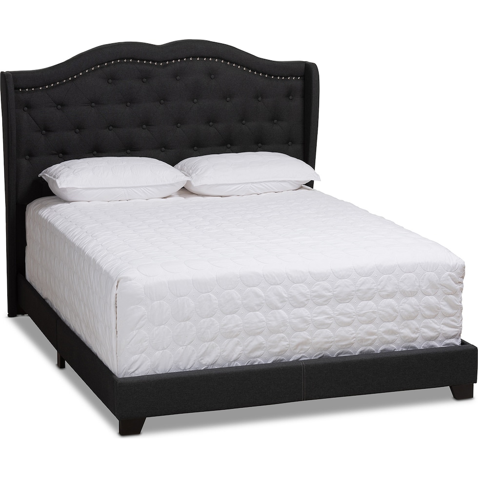 kallie gray full bed   