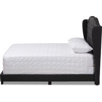 kallie gray full upholstered bed   