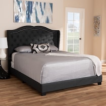 kallie gray queen bed   