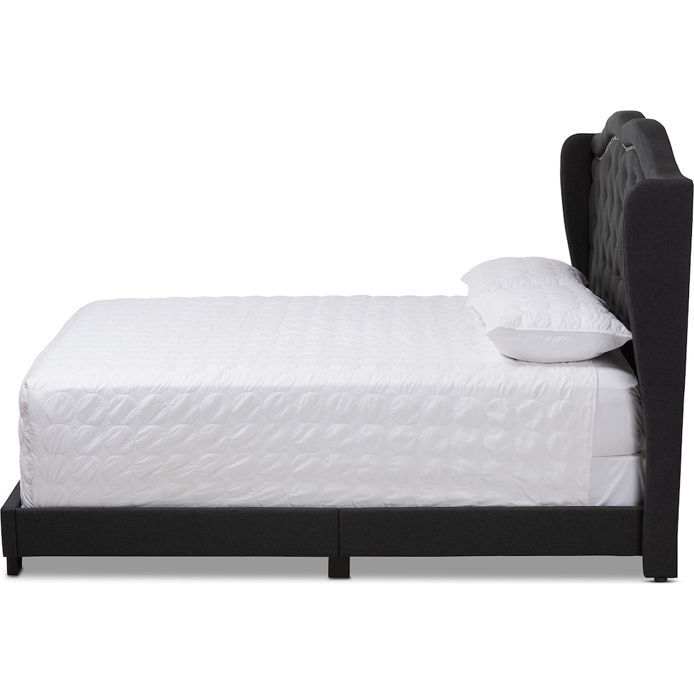 kallie gray queen bed   