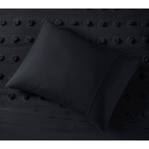 kamila black full queen bedding set   