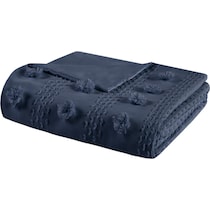 kamila blue full queen bedding set   