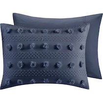 kamila blue full queen bedding set   
