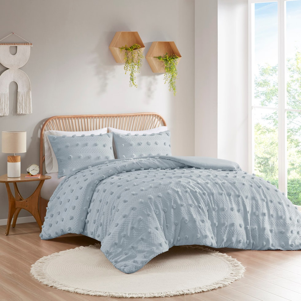kamila blue twin twin xl bedding set   