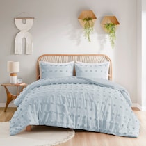 kamila blue twin twin xl bedding set   