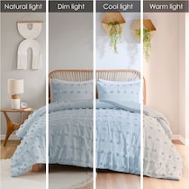 kamila blue twin twin xl bedding set   