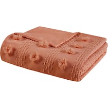 kamila orange full queen bedding set   