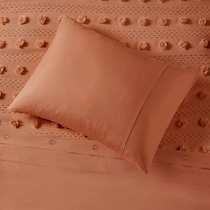 kamila orange full queen bedding set   
