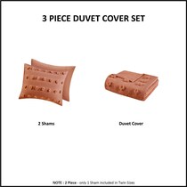 kamila orange full queen bedding set   