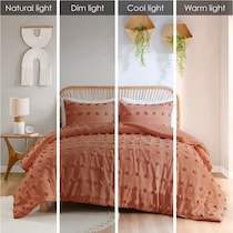 kamila orange twin twin xl bedding set   