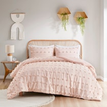 kamila pink full queen bedding set   
