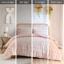 kamila pink full queen bedding set   