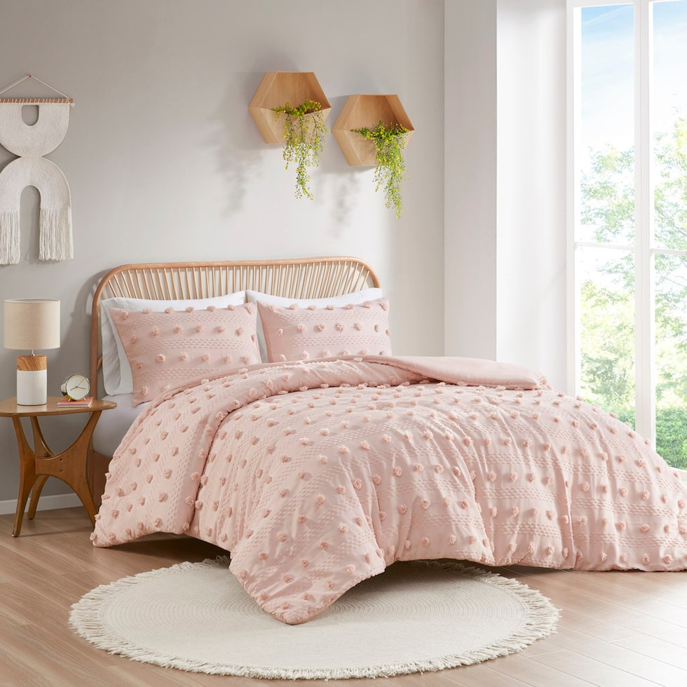 kamila pink twin twin xl bedding set   