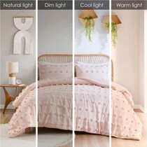 kamila pink twin twin xl bedding set   